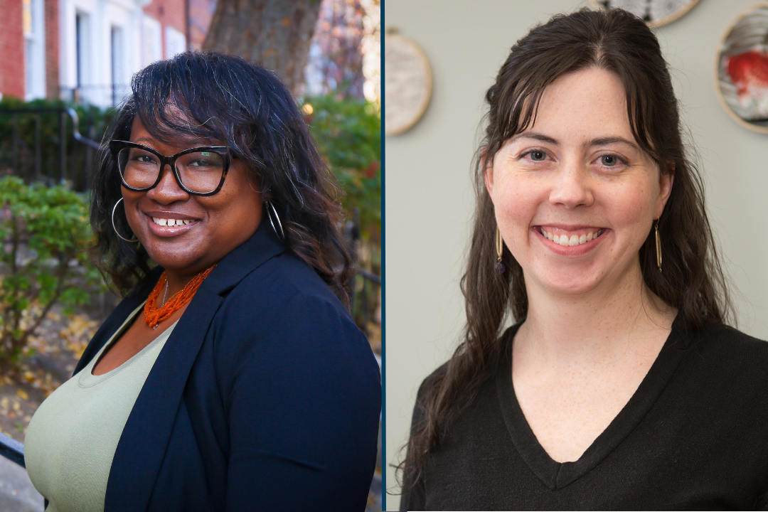 left to right, Dr. Jameta Barlow and Dr. Danika Meyers.