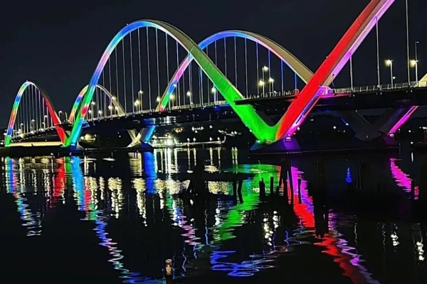 Rainbow Pride Douglass Bridge Norman E Jones DCDOT