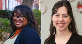 left to right, Dr. Jameta Barlow and Dr. Danika Meyers.