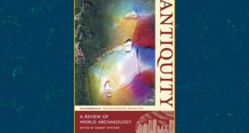 Cover of the journal Antiquity with the subheading "A Review of World Archaeology, edited by Robert Witcher"